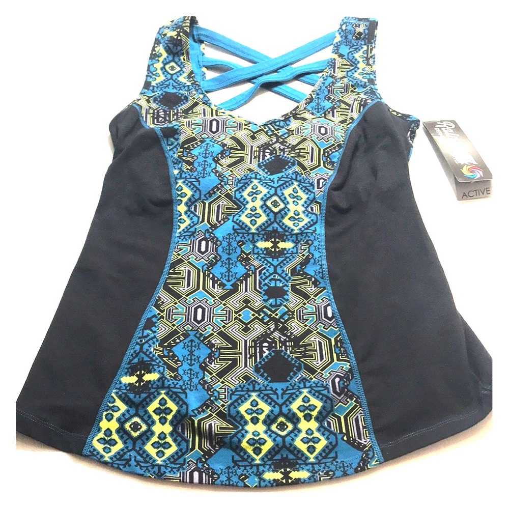 Rainbeau Size 14/16 Tank Top Blue and Green ♥️😘♥️